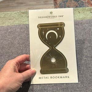 DesignWorks Ink Brass Bookmark, Hourglass